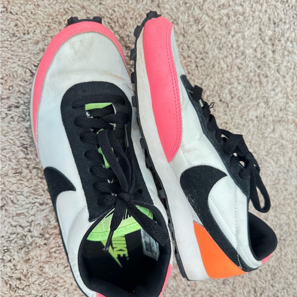 Nike White and Neon Colors Athletic Shoes - Picture 9 of 14